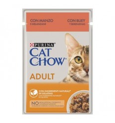 Purina Cat Chow Húmidos Adulto com Vaca em gelatina