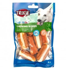 Trixie Cão Snack Dentafun Chewing Bones com frango - 8 unidades 120gr (TX31340)