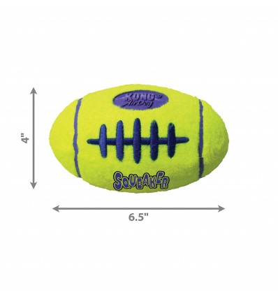 Brinquedo Kong AirDog squeaker Bola de Football c/ som - tamanho L (ASFB3E)
