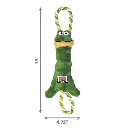 Brinquedo Kong Peluche Tugger Knots Sapo - Small/ Medium (26cm)