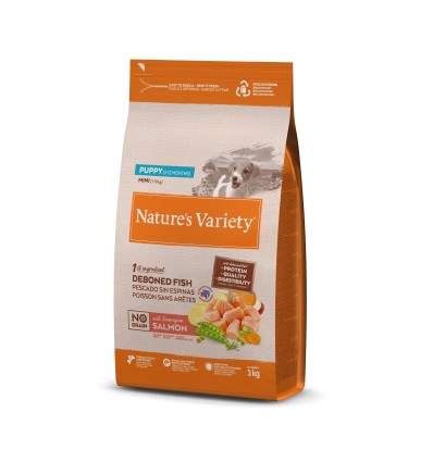Nature's Variety Cão Sem Cereais Mini Puppy Salmão da Noruega