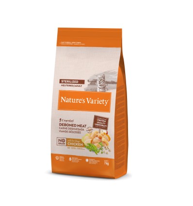 Nature's Variety Selected Gato Sterilised Sem Cereais Salmão da Noruega