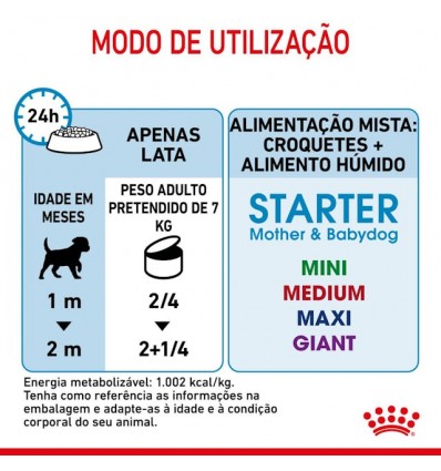 Royal Canin Cão Starter Mousse Húmidos Lata 12x195g