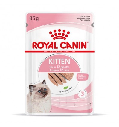 Royal Canin Gatinhos Loaf Húmidos Saquetas 85g x 12uni.