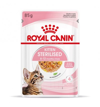 Royal Canin Kitten Sterilised (Jelly), Gatinhos, Húmidos, Alimento