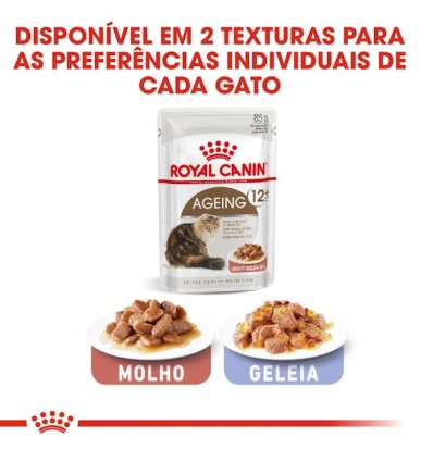 Royal Canin Gatos Ageing +12 Húmidos Saquetas 85g x 12uni.