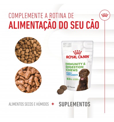 Royal Canin Cão Suplemento Immunity Digestion Puppy Chews 100gr