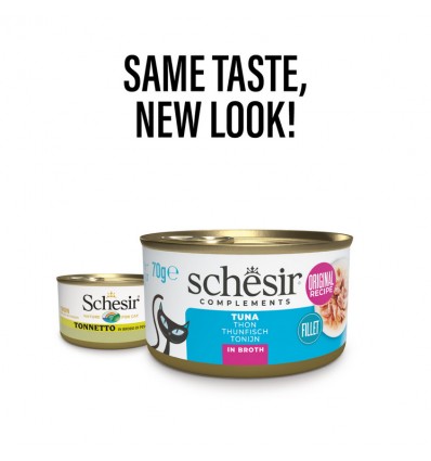 Schesir Gatos Húmidos Frango c/ Maçã 75gr