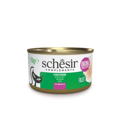 Schesir Gatos Húmidos Frango c/ Maçã 75gr