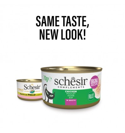 Schesir Gatos Húmidos Frango c/ Maçã 75gr