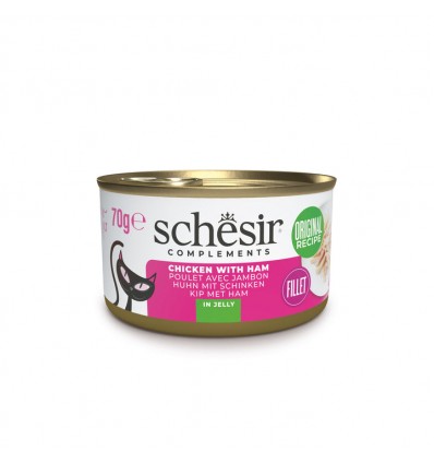 Schesir Gatos Húmidos Filetes de Frango c/ Presunto 85gr