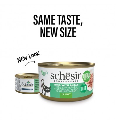 Schesir Gatos Húmidos Atum c/ Algas 85gr
