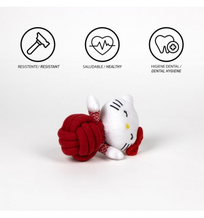 Brinquedo com corda para cão Hello Kitty