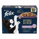 Purina Gatos Húmidos Felix Deliciously Sliced (Seleção Favoritos) 12x80gr.