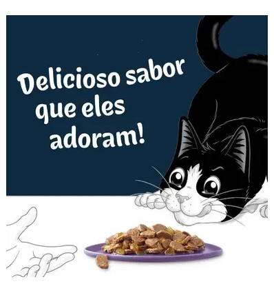 Purina Gatos Húmidos Felix Deliciously Sliced (Seleção Favoritos) 12x80gr.