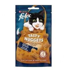 Purina Felix Snacks Gato Tasty Nuggets frango com pato 50gr