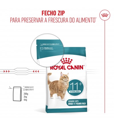 Royal Canin Ageing 11+ Sterilised, Gato, Seco, Sénior, Alimento/Ração