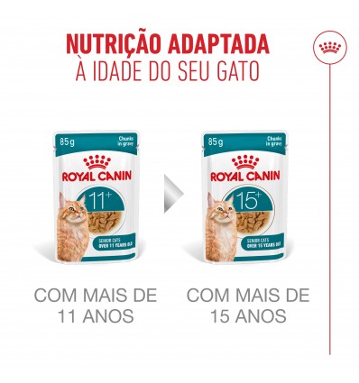 Royal Canin Ageing +11 (Gravy), Gatos, Húmidos, Sénior, Alimento
