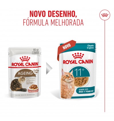 Royal Canin Ageing +11 (Gravy), Gatos, Húmidos, Sénior, Alimento