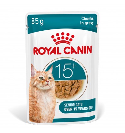 Royal Canin Ageing +15 (Gravy), Gatos, Húmidos, Sénior, Alimento