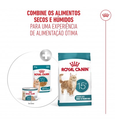 Royal Canin Ageing +15 (Gravy), Gatos, Húmidos, Sénior, Alimento