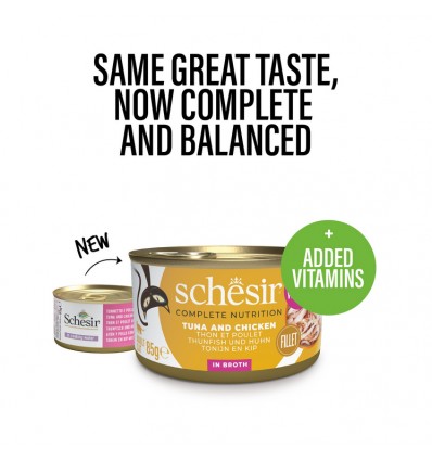 Schesir Atum, Carne e Arroz 85gr