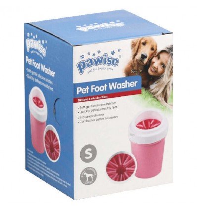 Lava-patinhas Pawise - tamanho S (14x10 cm) Rosa