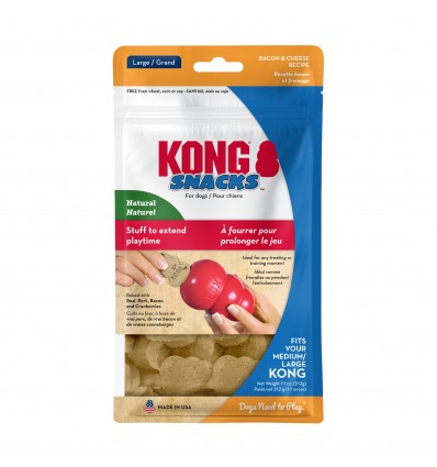 Kong Snacks/Bolachas p/rechear Brinquedos - Bacon e Queijo - Large (XO1E)
