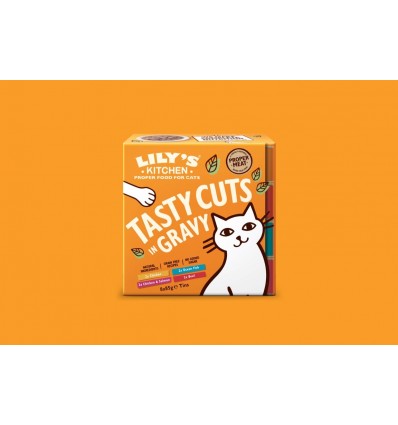 Lily's Kitchen Gato Húmidos Tasty Cuts in Gravy 8x85gr
