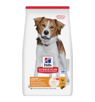 Hill's Science Plan Cão Adulto Light Medium Frango