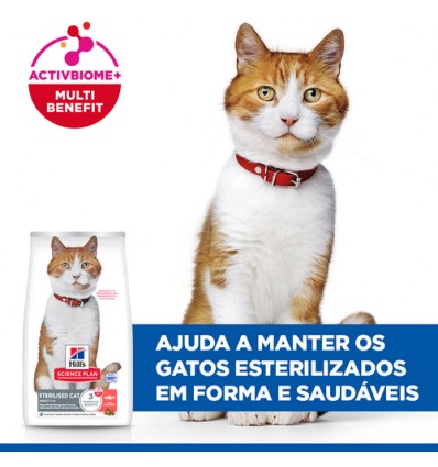 Hill's Science Plan Gato Adult Sterilised Salmão