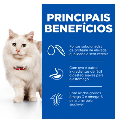 Hill's Science Plan Gato Adult Hypoallergenic com Ovo e Inseto
