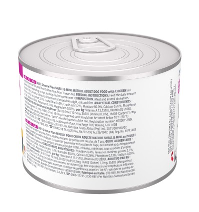 Hill's Science Plan Cão Húmidos Mature Mousse Small e Mini Frango