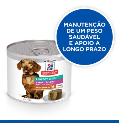 Hill's Science Plan Cão Húmidos Adult Mousse Perfect Weight Small e Mini Perú