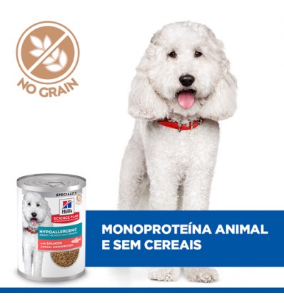 Hill's Science Plan Cão Húmidos Adult Hypoallergenic Salmão