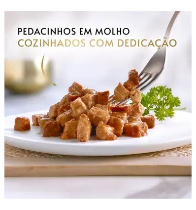 Purina Gourmet Gold Pedacinhos em Molho Carne de Vaca lata 85gr