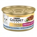 Purina Gourmet Gold Duplo Prazer Peixe do Oceano e Espinafres 85gr