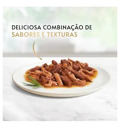 Purina Gourmet Gold Duplo Prazer Com Carne Vaca lata 85gr
