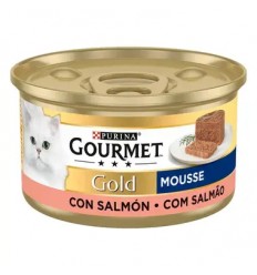 Purina Gourmet Gold Mousse Salmão lata 85gr