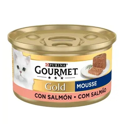 Purina Gourmet Gold Mousse Salmão lata 85gr