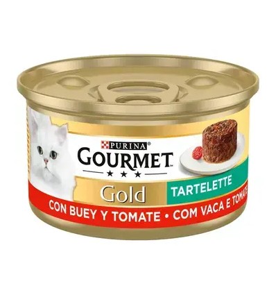 Purina Gourmet Gold Tartelette Carne de Vaca e Tomate lata 85gr