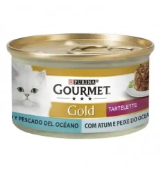 Purina Gourmet Gold Tartelette Duo Atum e Peixe do Oceano 85gr