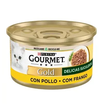 Purina Gourmet Gold Delícias Suculentas com Frango 85gr