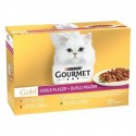 Purina Gourmet Gold Duplo Prazer seleção de sabores Pack 12x85gr.