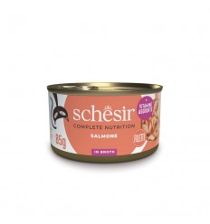 Schesir Gato Húmidos Complete Nutrition in broth Salmão