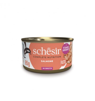 Schesir Gato Húmidos Complete Nutrition in broth Salmão