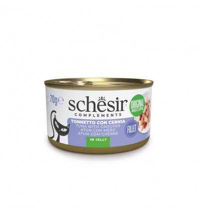 Schesir Gato Húmidos in jelly Atum com Cherne