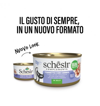 Schesir Gato Húmidos in jelly Atum com Cherne