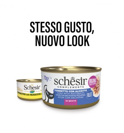 Schesir Gato Húmidos in cooking broth Atum com Sardinha