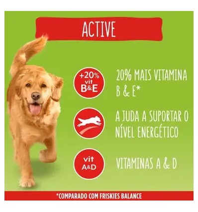 Friskies Cão Adulto Active Vaca 18kg